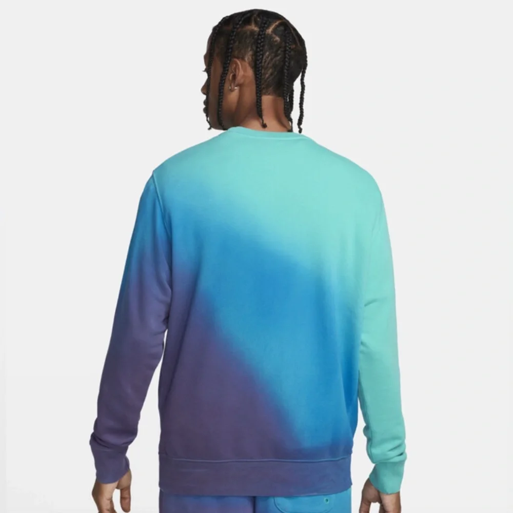 Nike Gradient Blue and Purple Men's Sweatshirt